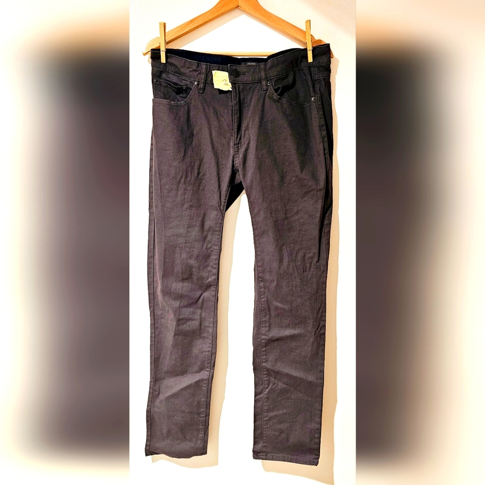 Dressman Cotton Travel Pants | Gray 32W x 32L Regular Fit